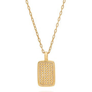 ANNA BECK Rectangular Engravable Necklace